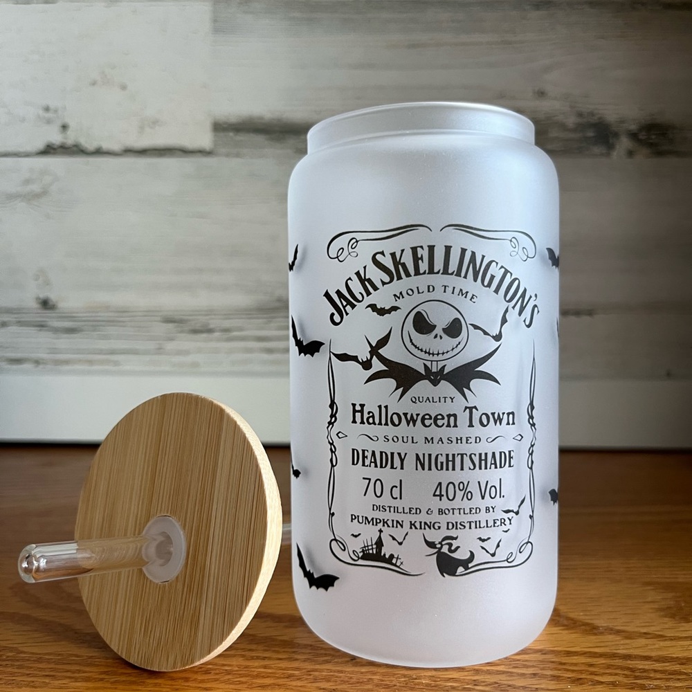 COPY - Jack Skellington Nightmare Before Christmas Glass Libby Cup